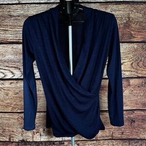 41‎ Hawthorn Navy Wrap Sweater